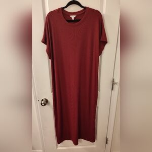 Time and Tru Women's Red Maxi Dress